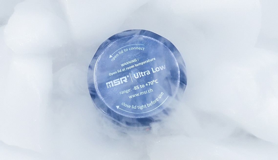 MSR85 – Data Logger di temperatura riutilizzabile fino a -85 °C per catena del freddo e spedizioni, con ghiaccio secco - immagine 2